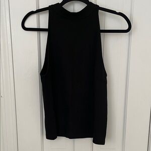 Club Monaco Black Mock Neck Top